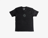 Men's T-Shirt: Black-on-Black Logo: L