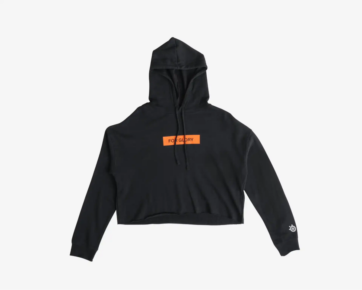 Women's Cropped Hoodie: For Glory: L