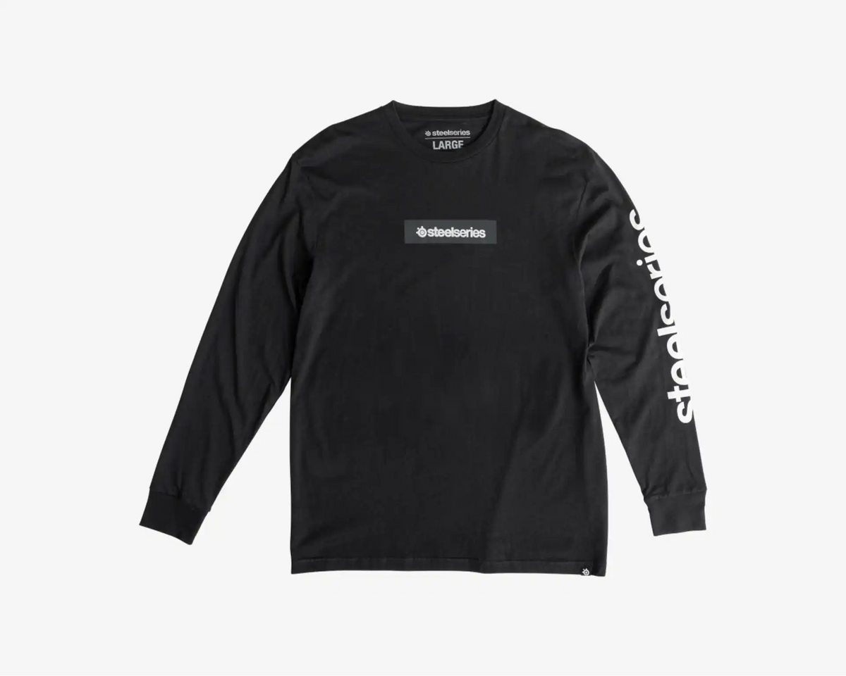 Men's Long-Sleeve T-Shirt: Black: L